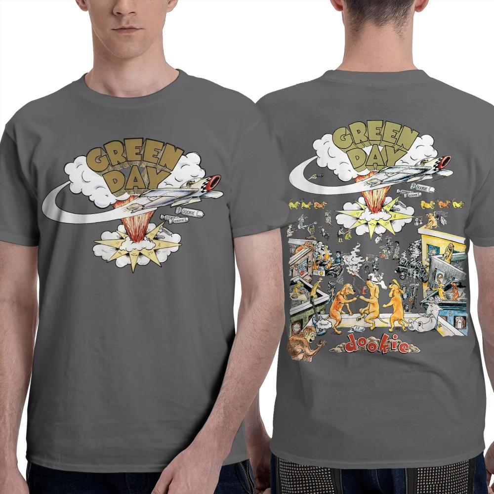 Dookie Scene Green Day Printed Tshirt Unisexs Women Creative Pure Cotton Tees O Neck Short Sleeve T Shirts Party Clothes