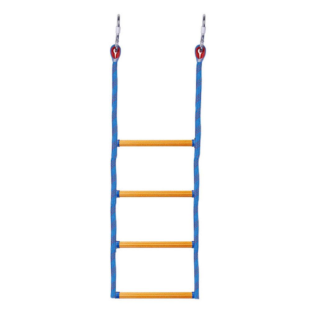 4 Step Boat Rope Ladder Folding Marine Rope Ladder Heavy Duty Climbing Rope Portable Rope Boarding Ladder