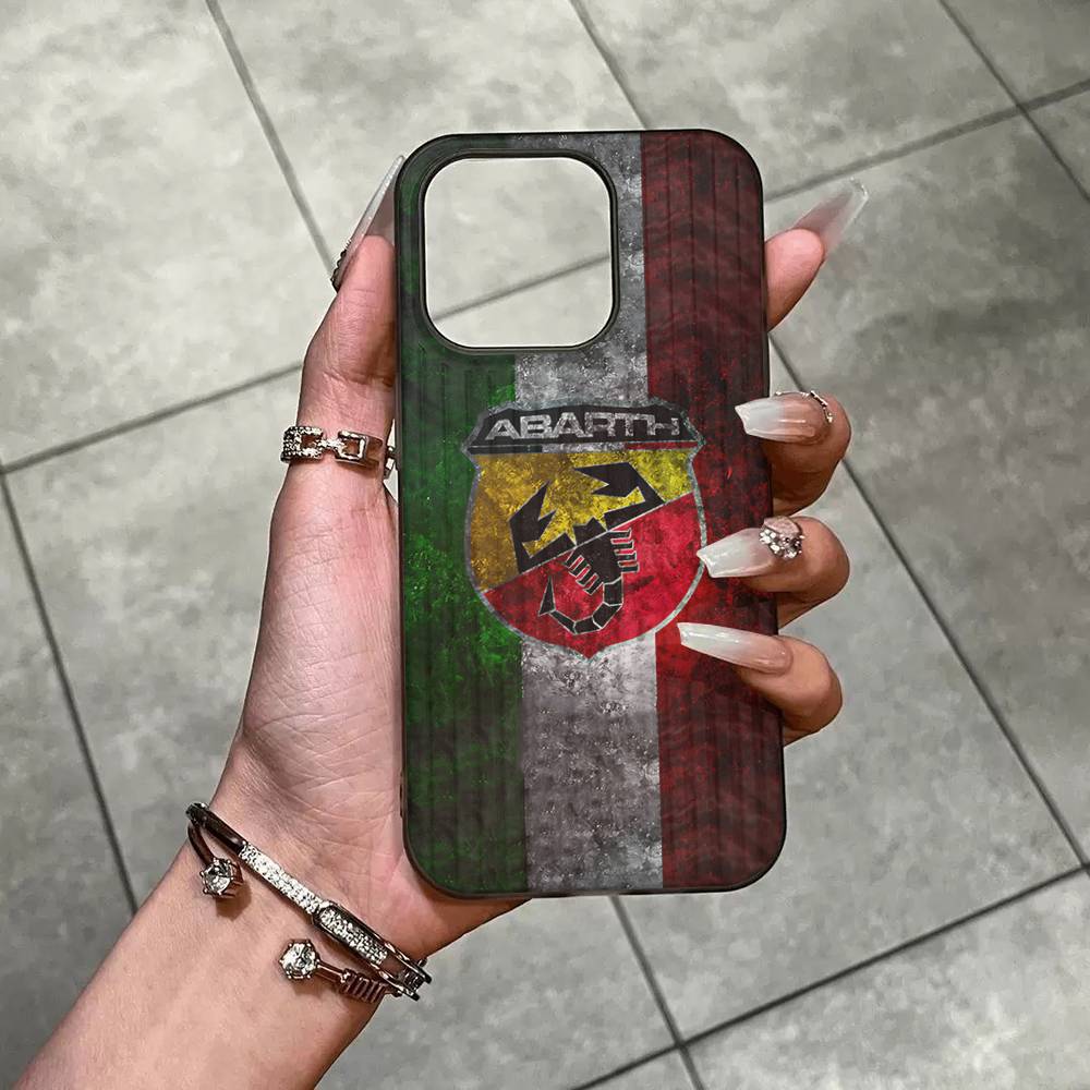 A-AbarthS-S ЛОГОТИП Мягкий Гофрированный Прозрачный Чехол Для Телефона Для IPhone 17 15 16 11 12 13 14 Pro Max Plus Pro