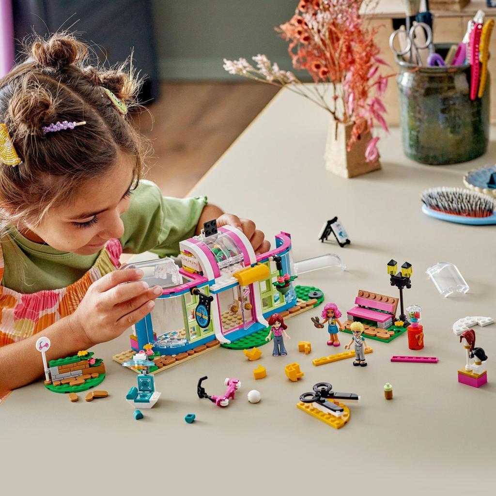 LEGO Friends Heartlake City Hair Salon 41743 Toy Block Present Pretend Play Town Building Girls Ages 6+
