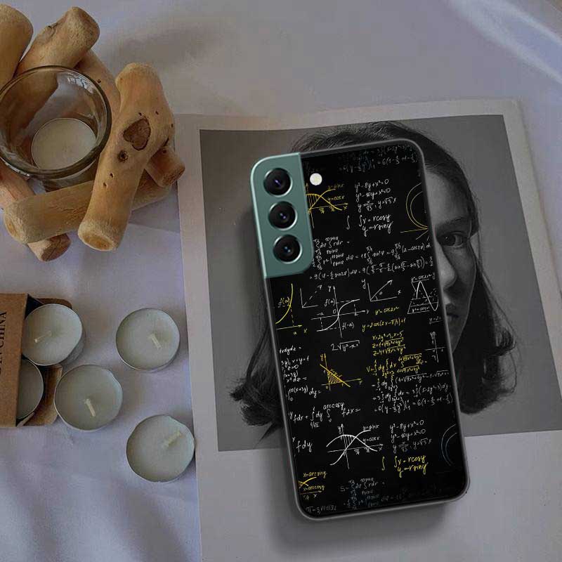 Physics Chemical Mathematics Phone Case For Samsung Galaxy Note 20 Ultra 10 Lite 9 8 M11 M12 M21 M30S M31 M32 M51 M52 J8 J6 J4 P