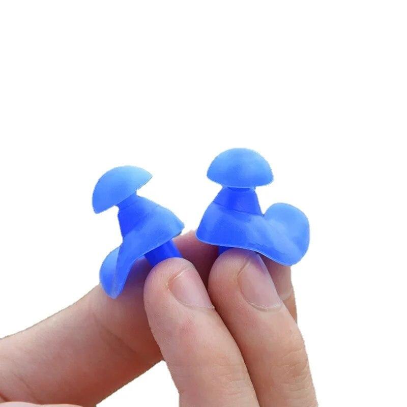 1Pair Waterproof Swimming Earplugs with Box Soft Silicone Spiral Ear Plug Anti Noise for Sleeping Snoring Diving Accessories Earplugs for Bathing