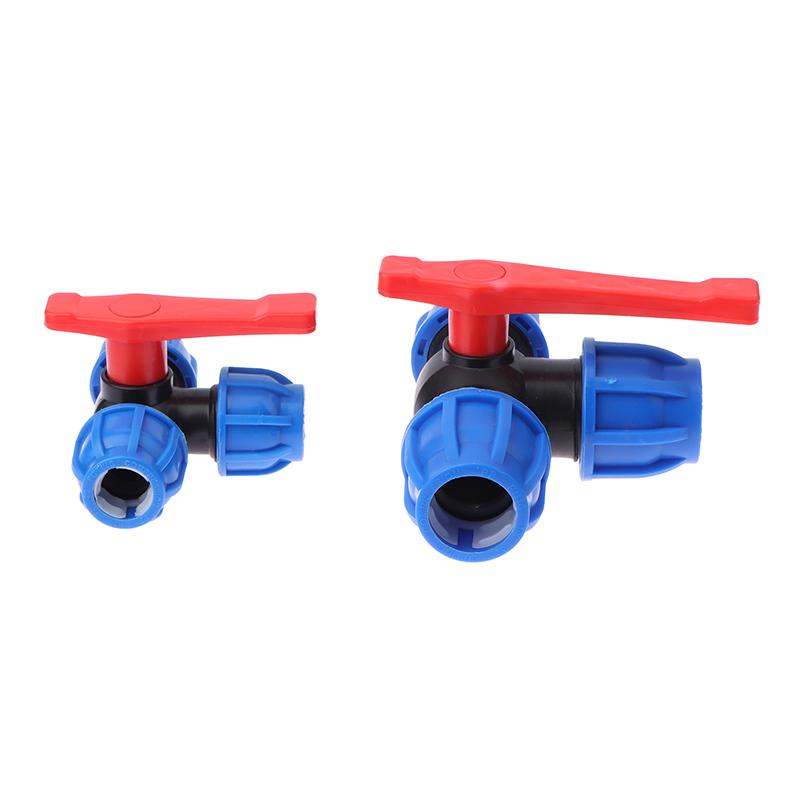 20/25/32 мм ПЭ 3-ходовой шаровой клапан трубка водопроводная вода разделитель пластиковый быстроразъемный клапан соединитель фитинги для полива воды трубы