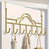 Modern Cast Iron Cloud Door Topper Rack, Wall-Mounted Metal Clothes Hanger, No Drilling Required, for Bags, Towels, Hats, Bathrobes