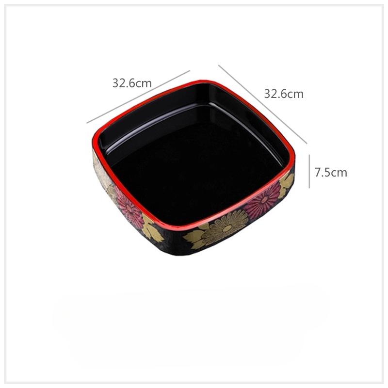 Японское ведро для суши Сашими Сырая рыба Блюдо из морепродуктов Суши-кухня Фруктовая тарелка Еда Хризантема Круглый поднос Лосось Ледяная тарелка