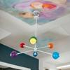 Красочная 6-рожковая люстра в форме глазного яблока, современная элегантность для спальни, гостиной, всех комнат - подвесной светильник