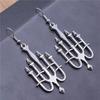 Hanukkah Menorah Drop Earrings Alloy Candle Holder Necklace Hexagrams Israel Faith Judaism Jewelry Gift for Women Girls
