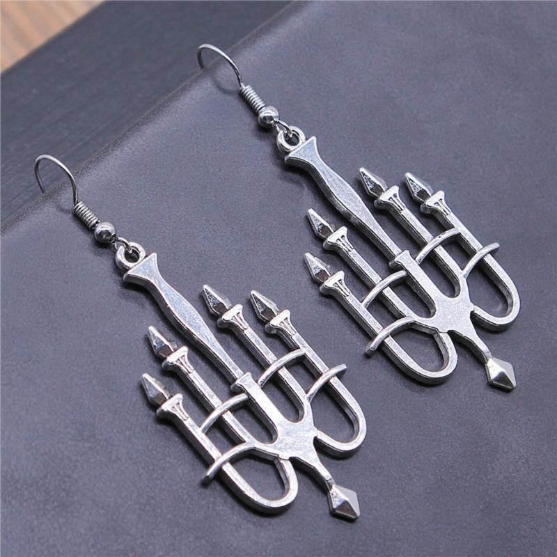 Hanukkah Menorah Drop Earrings Alloy Candle Holder Necklace Hexagrams Israel Faith Judaism Jewelry Gift for Women Girls