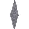 MAYA SAPANA Printed Silk Rhombus Scarf - Grey Flannel