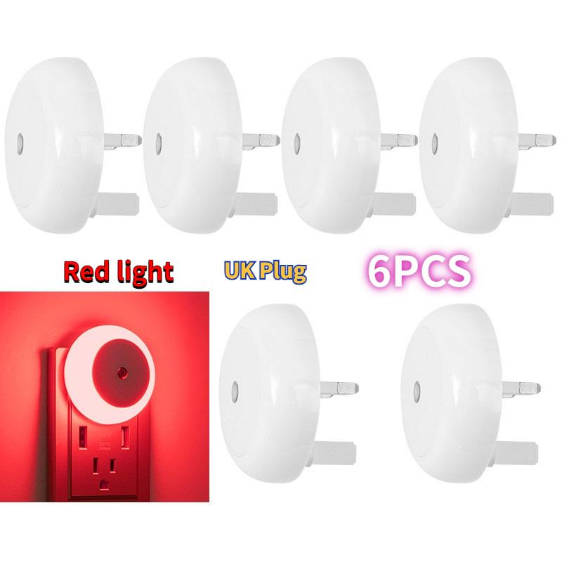 Intelligent Light Control Induction Light, Small Night Light, White Light, Blue Light, Red Light, Warm Light, Amber Light, Smart Home