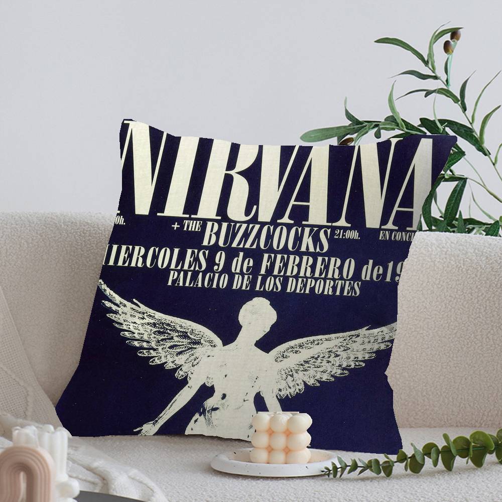 Rock Classic N-Nirvana Band Наволочка Декор Подушка Чехол Наволочка Печатный Чехол Для Подушки На Диван