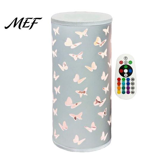 Romantic Accent Light USB Butterfly Projector Lamp, RGB 16 Colors Decorative Lamp with Remote Bedroom Night Control, Hollow-out LED for