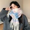 Thicken Long Wool Tassel Scarf Coldproof Women Cashmere Shawl Winter Cashmere Scarves  Girls