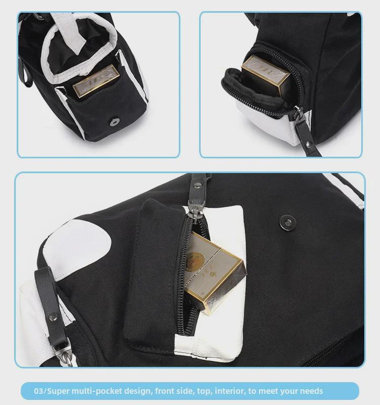 Аниме Monster Hunter лакированный кожаный рюкзак и сумка через плечо