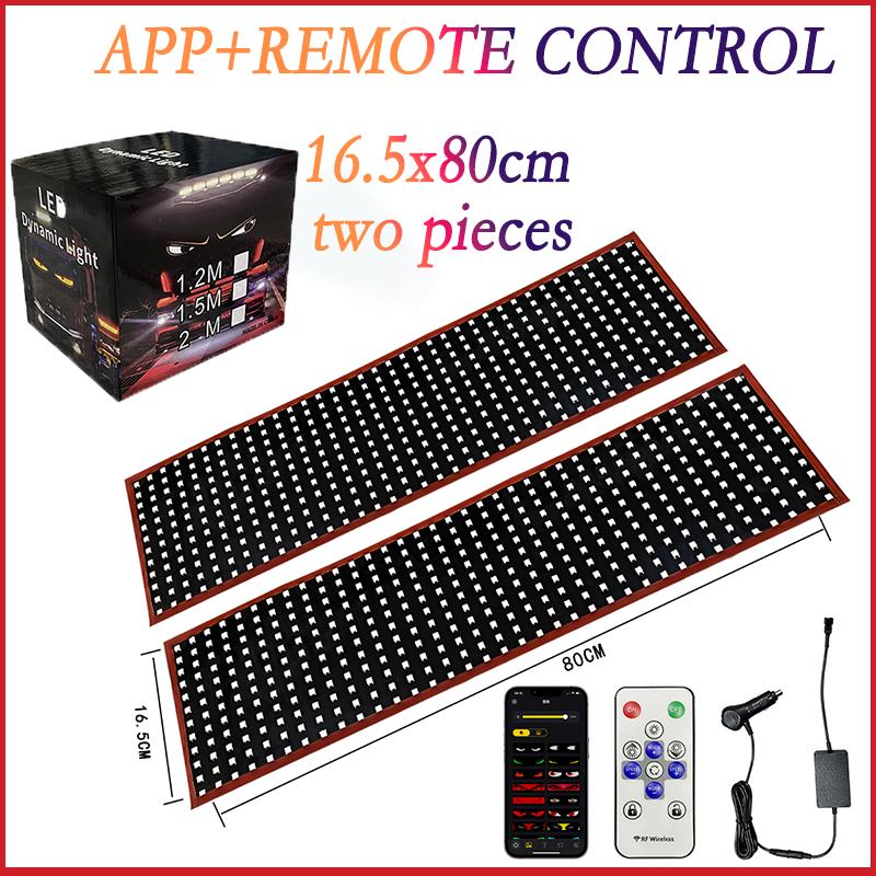 Devil Eyes Light Bluetooth APP Control LED Display Scrolling Sign Light for Car Truck Windshield LED Pixel Panel Light Remote