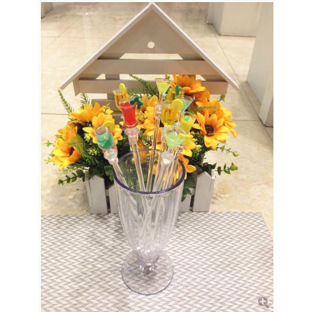 2 Pcs / 1 Pc Cute Cocktail Drink Mixer Bar Puddler Muddler Stirring Mixing Sticks Ladle Stirrer
