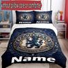 3pcs Duvet Cover Set (1*Duvet Cover + 2*Pillowcase, Without Core), Custom Name Chelsea Football Club Pattern Bedding Set, Home Bedroom Decor Gift