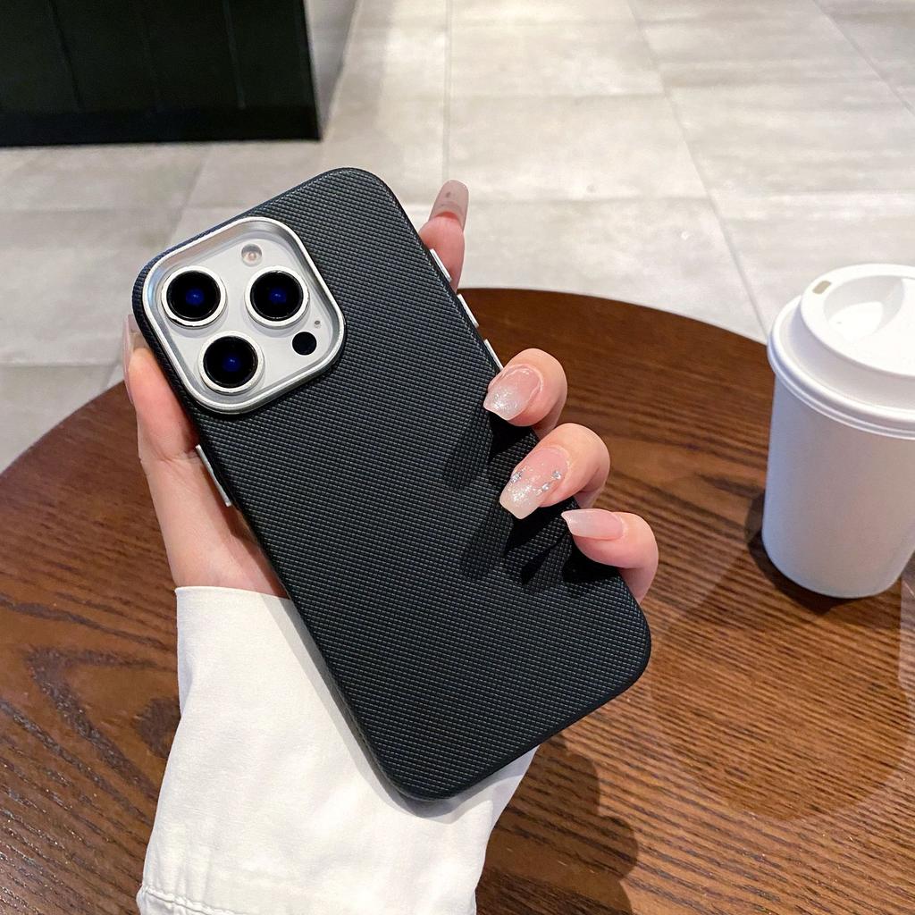 Новый плетеный чехол для телефона, совместимый с iPhone 17 Pro Max, Apple 16, однотонный 14/15, простой силиконовый чехол