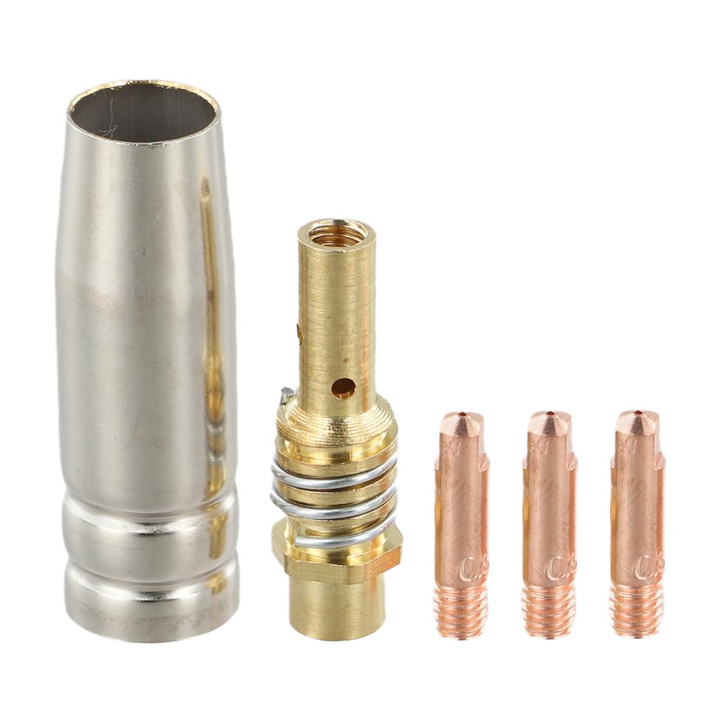 1 Set Welding Nozzle MIG Contact Tip Consumables MIG Welding MB15 15AK Contact Tip 0.6/0.8/0.9/1.0/1.2mm