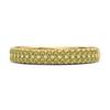 Peridot Eternity Band Ring - Sterling Silver Gold Vermeil