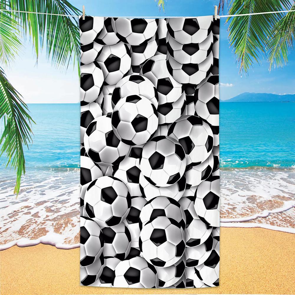 New Football Beach Towel World Cup Theme Microfiber Beach Towel Adult Large Beach Towel