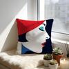 Pop Style Modern Girlcreativity Fashion Cushion Cover Cozy Velvet Throw PillowSoft Warm Cushion For Sofa  Bed