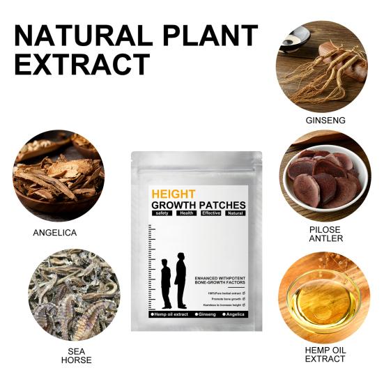 8 шт./пакет паста для увеличения роста натуральный морской конек женьшень пластыри для ног