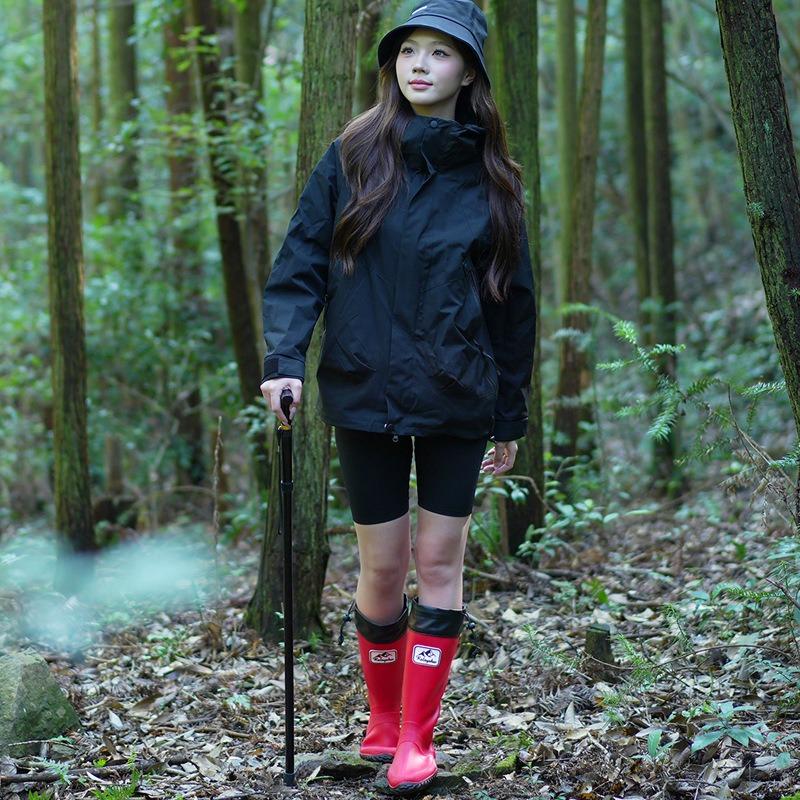 Складные резиновые сапоги ассоциации диких птиц женские, для дождливой погоды, для альпинизма, непромокаемая обувь, нескользящая, для активного отдыха, для походов