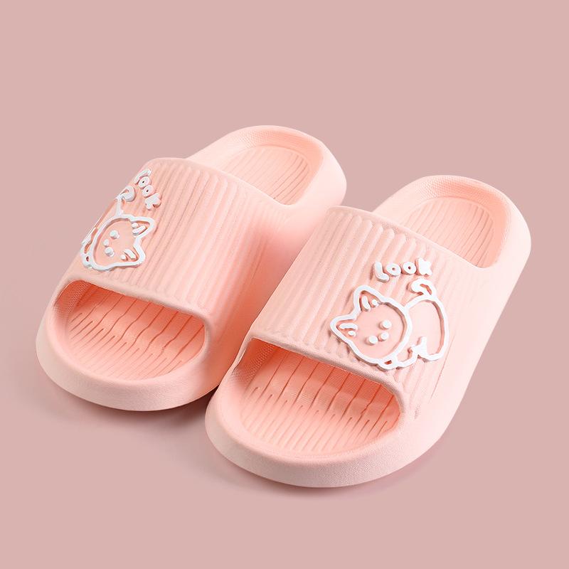 Trend Cartoon Puppy Summer Couple Non-slip Soft Slides Lithe Comfort Sandals Men Women Casual Slippers Ladies' Home Flip Flops
