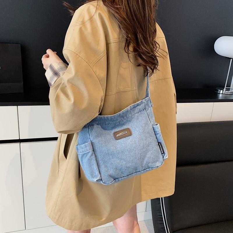 Джинсовая сумка Женская на плечо Кроссбоди Сумка для поездок Маленькая квадратная сумка