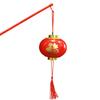 Traditional Chinese New Year Lantern Fu Character Print Spring Festival Lantern with Tassel Holiday Decoration