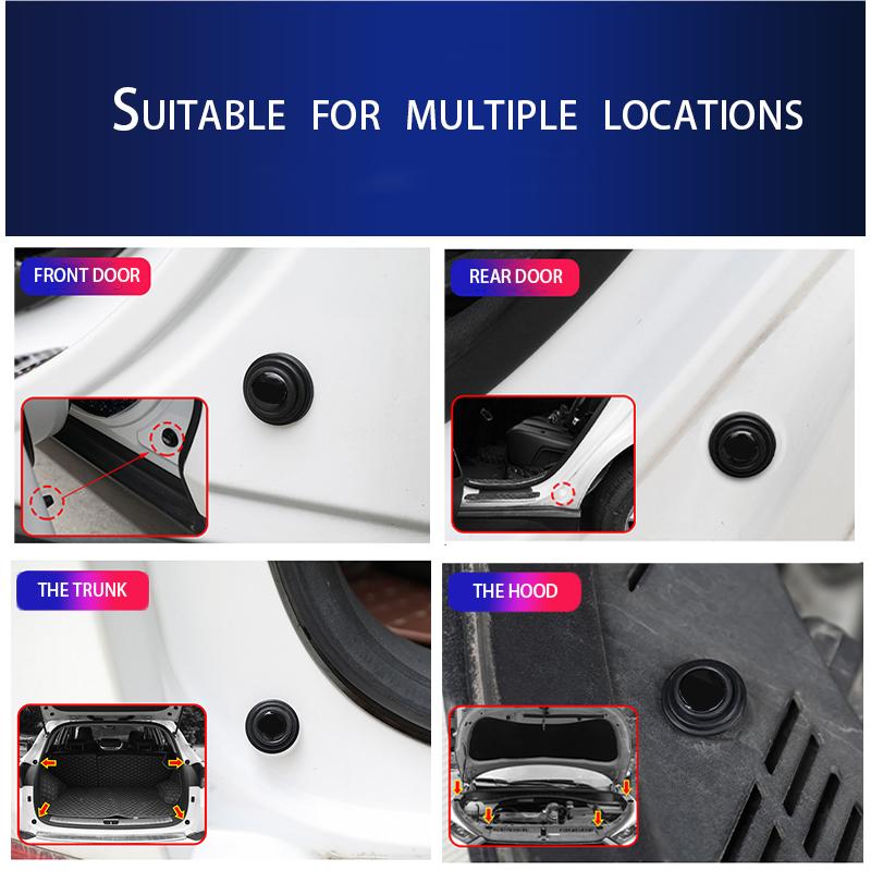 2026 Hot Car Silicone Door Shock Absorber Soundproof Buffer Pier For VW Volkswagen Golf Polo Passat Jetta Interior Mouldings EFDX-H573 zs4