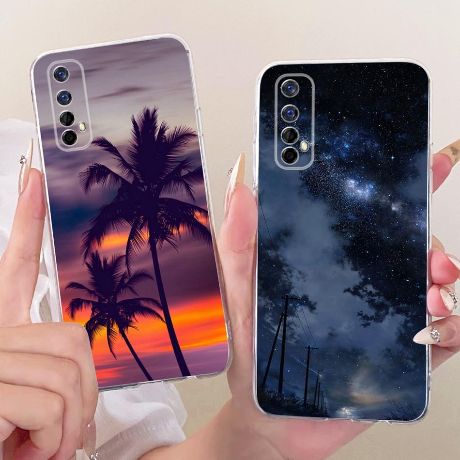 For Realme 7 RMX2151 / Realme 7 Pro RMX2170 Cool Dragon Tiger Pattern Phone Case For Realme7 RMX2155 Soft Silicone TPU Cases