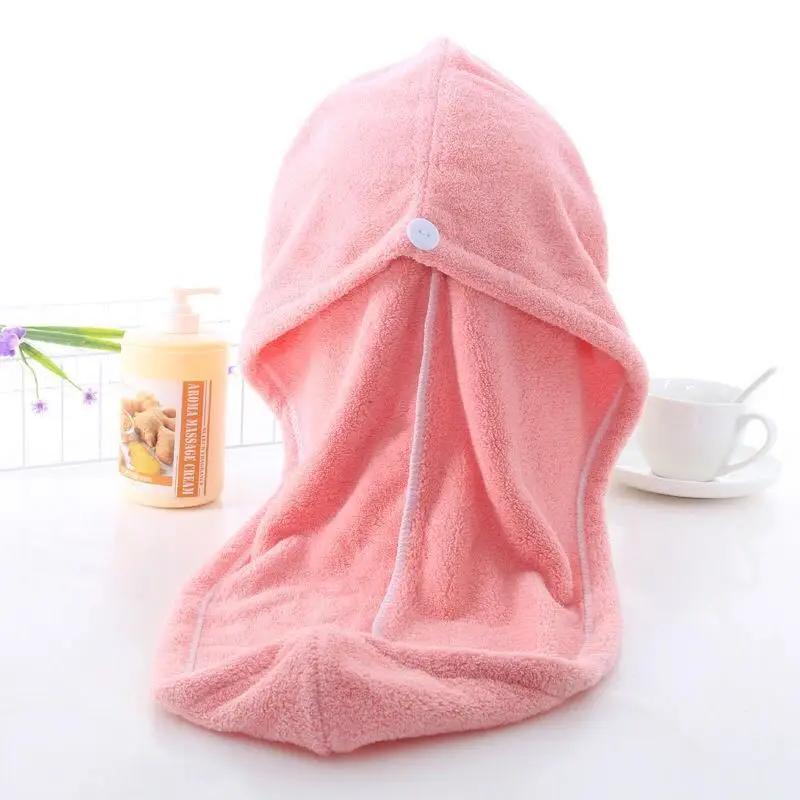 Женское полотенце из микрофибры, полотенце для волос, банные шапочки, вышитые, для дома, махровые, быстросохнущие, для ванной, тюрбан для сушки, полотенца для волос, для ванной