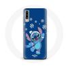 Чехол - Samsung - Galaxy A70 - Мягкий - Стич снег Рождество - Синтетическая защита