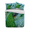 Peacock Wood Grain Feather Retro Duvet Cover With Pillow Case Custom 3pcs Bedding Set Quilt Cover Double Bed Home Textile