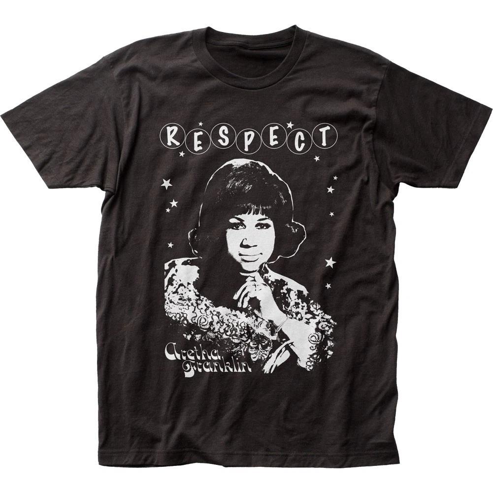 Aretha Franklin Respect Mens T T-Shirt Music Classic Soul Concert Tee New Black