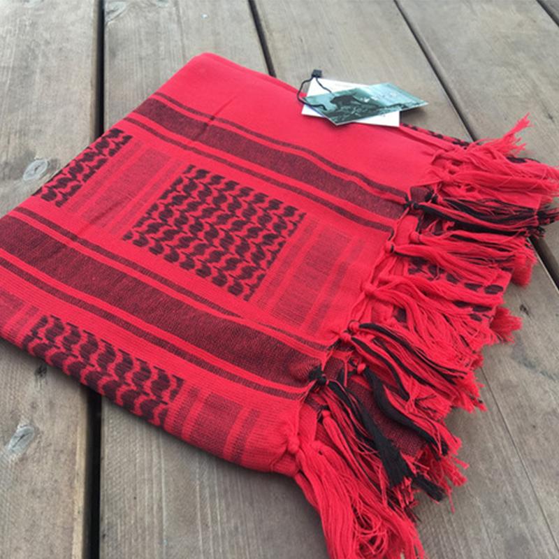 Fashion Shemagh Mens Square Outdoor Shawl Military Arab Tactical Desert Army Shemagh KeffIyeh Arafat Scarf Fashion
