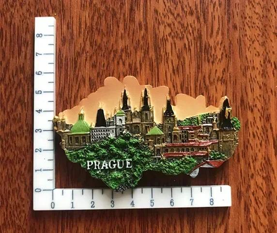 Чешская Республика Магниты на холодильник Пражская достопримечательность Здание Туристический сувенир Магнитная наклейка на холодильник Коллекция Домашний декор Подарок