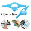 2-in-1 Thumb Bookend and Bookmark for Your Shelf, Ideal Reading Accessory,A Box of Five