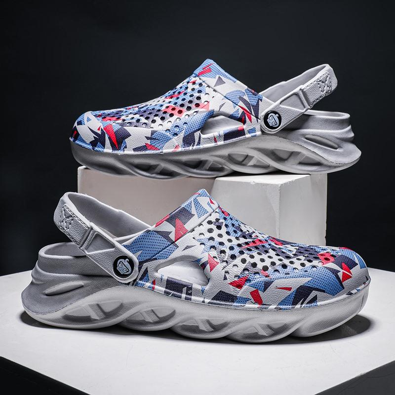 Сандалии мужские летние повседневные пляжные туфли сабо полутапочки