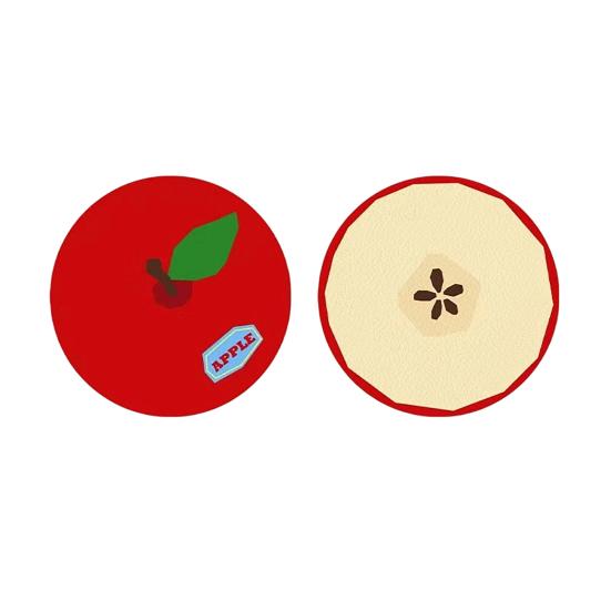 Car Water Coaster 2.36inch Universal Non-Slip Coaster Car Cup Holder Coaster Double-Sided Fruit Design