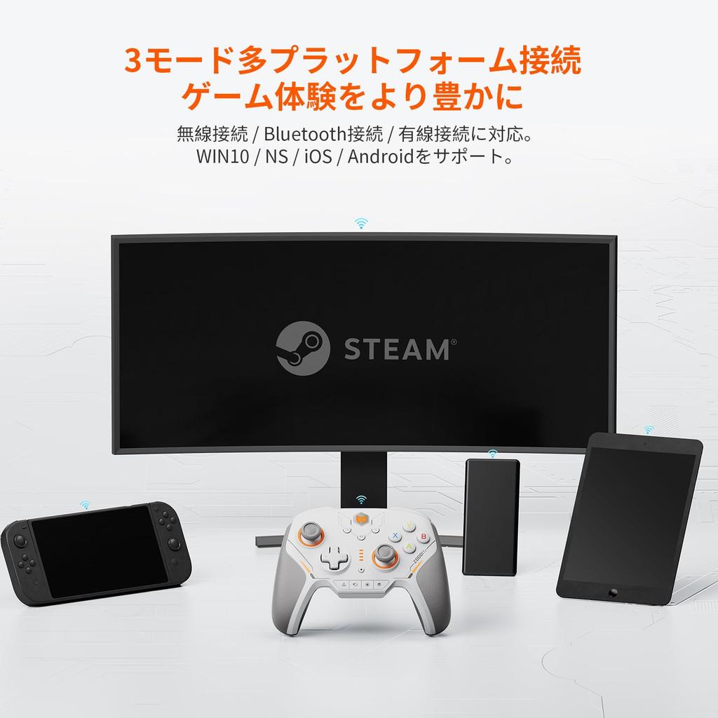 BIGBIG WON BLITZ2 TMR Controller Connection TMR Hall Joystick 2000Hz Polling Rate 16 Mechanical Switch Buttons Seconds Ultra Low Latency Silicone Grip