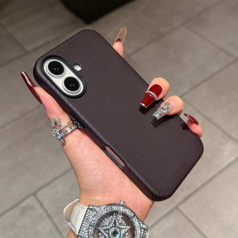 Креативный дизайн Чехол для телефона для IPhone 16 15 14 13 Pro Max Plus Премиум Кожа Углеродное волокно Магнитный Корпус Защитный