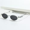 Y2k Rhinestone Sunglasses Bling Anti-Blue Light Spectacles Convenient Oval Women Sunglasses  Travel