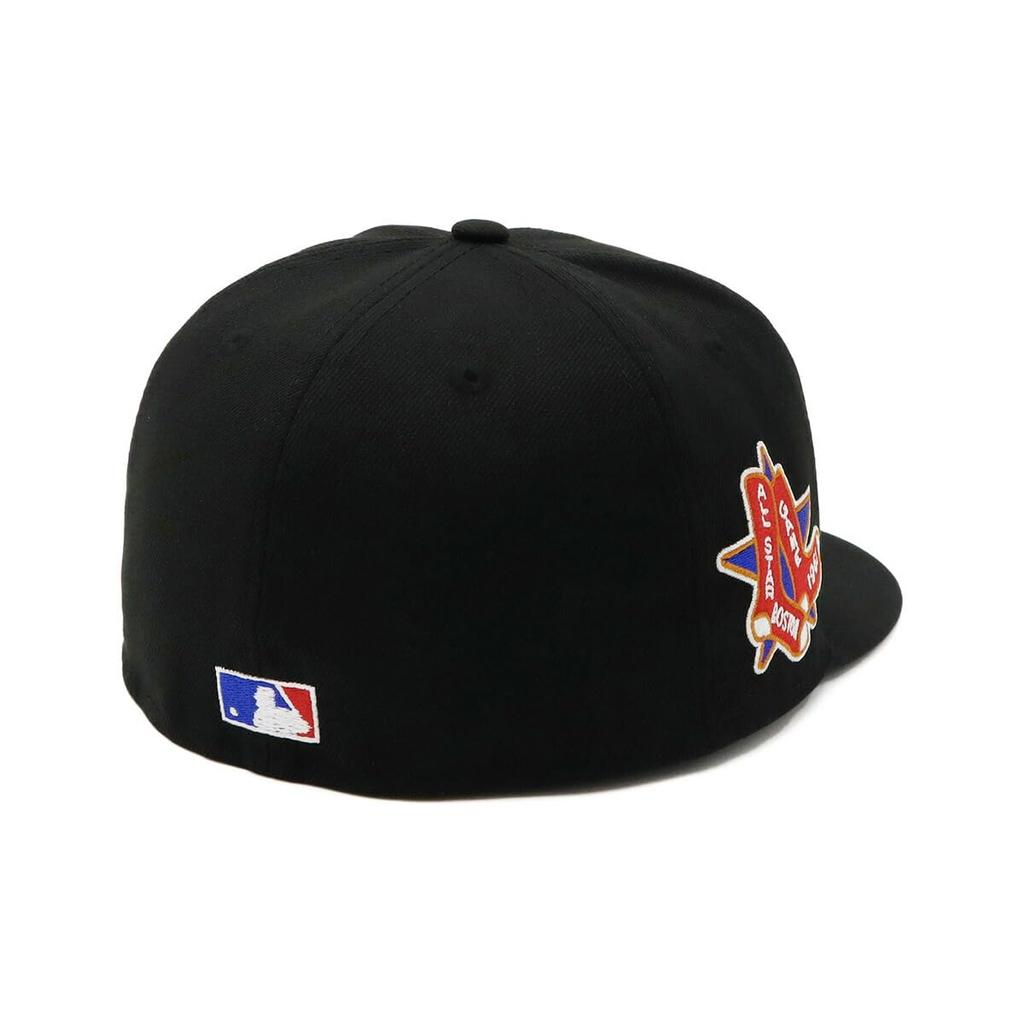Кепка Newera 59FIFTY 70808783 NER35C7098 MLB Boston Red Sox BOS Черный Черный 7 НАШИВКА СБОКУ ПОД КОЗЫРЬКОМ ONSPOTZ Изготовленная на заказ кепка Gokyu Fifty Stylish Street