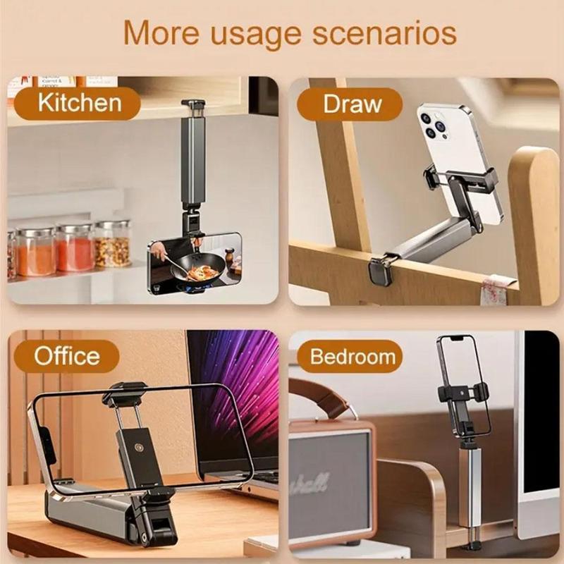 Держатель для телефона в самолете, Портативный дорожный держатель для стола с многонаправленным вращением на 360 градусов, Аксессуар для путешествий в поезде