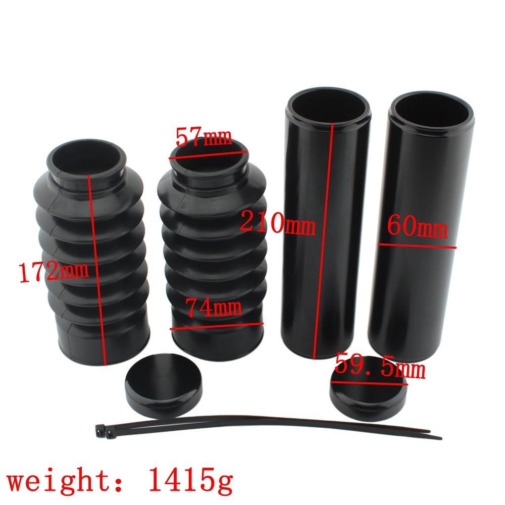 Стильный черный комплект из шести частей: чехлы на передние амортизаторы для Harley Night Rod J5