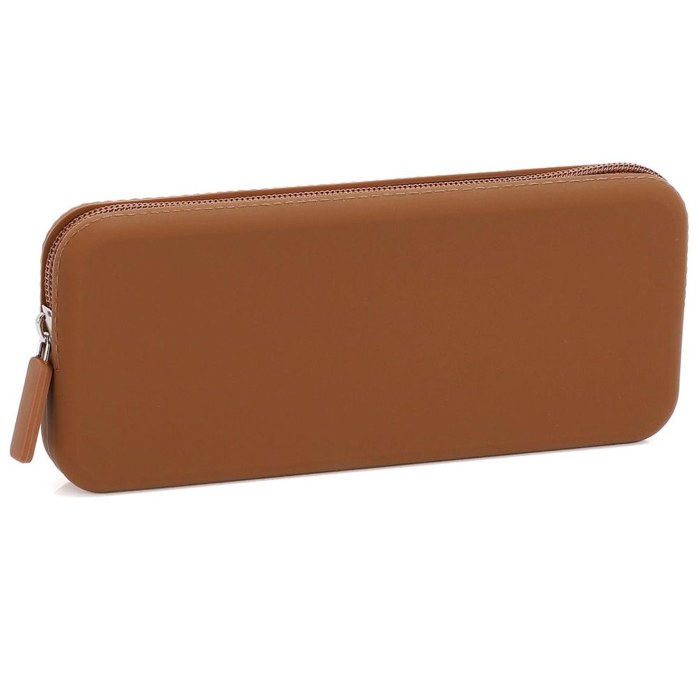 Силиконовый пенал 20*8*2,5 см сумка для хранения на молнии силиконовая сумка для кистей для макияжа для работы