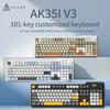 Ajazz AK35I V3 Gaming Keyboard Wireless Bluetooth 2.4G Receiver